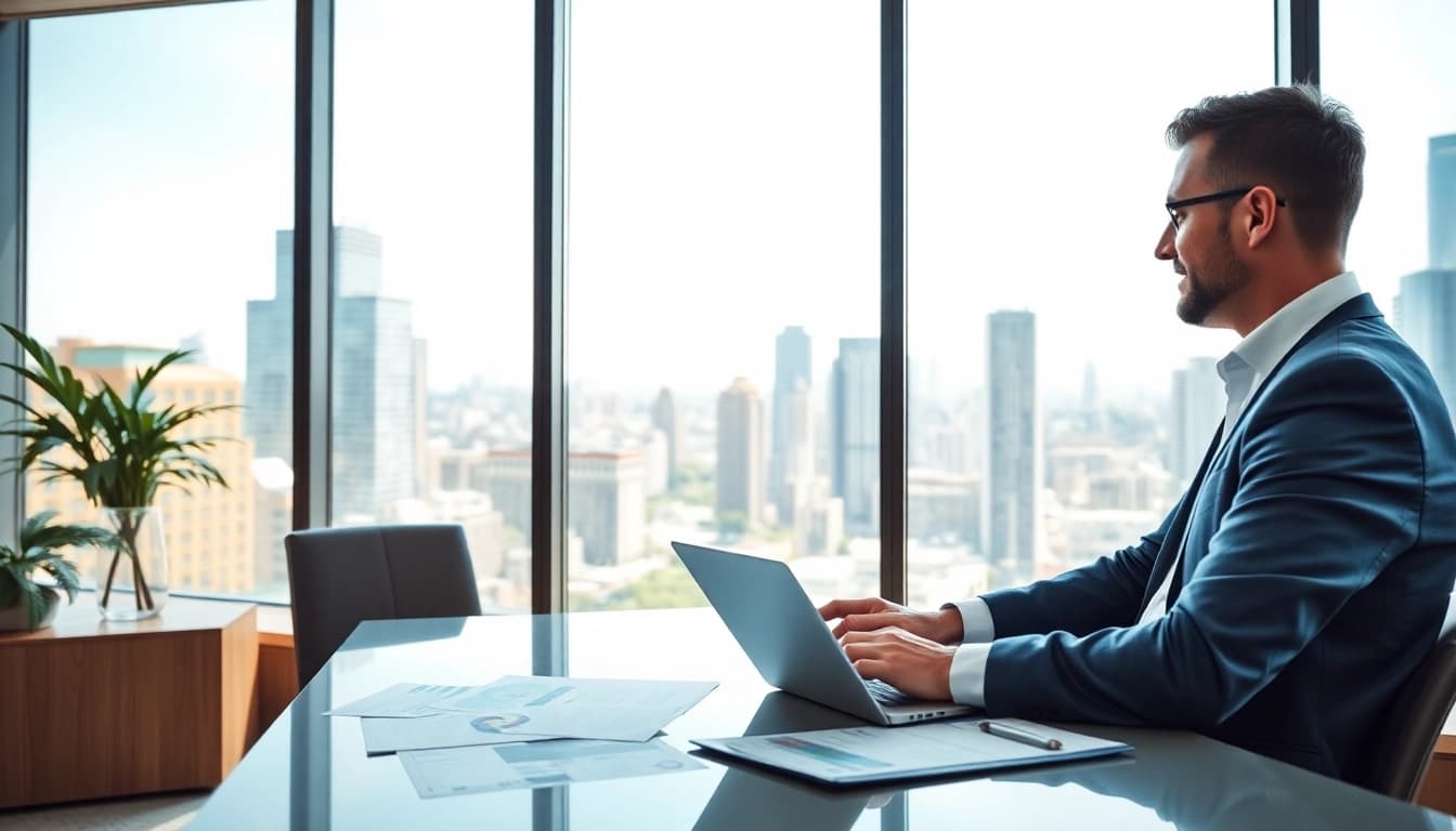 Immobilienmakler Frankfurt Eckenheim bietet professionelle Beratung in modernem Büro an.