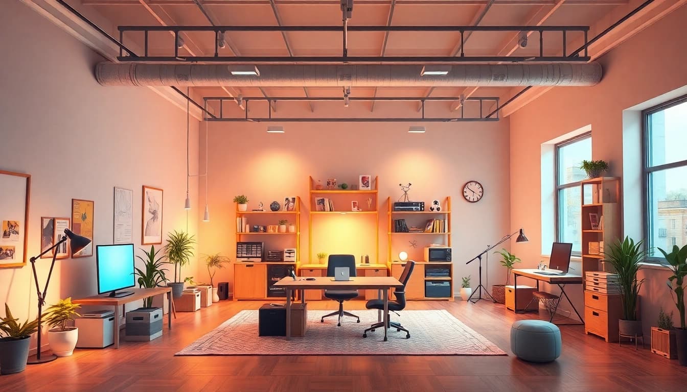 Das Animationsstudio mit modernen Geräten fördert kreative Projekte und neue Ideen.