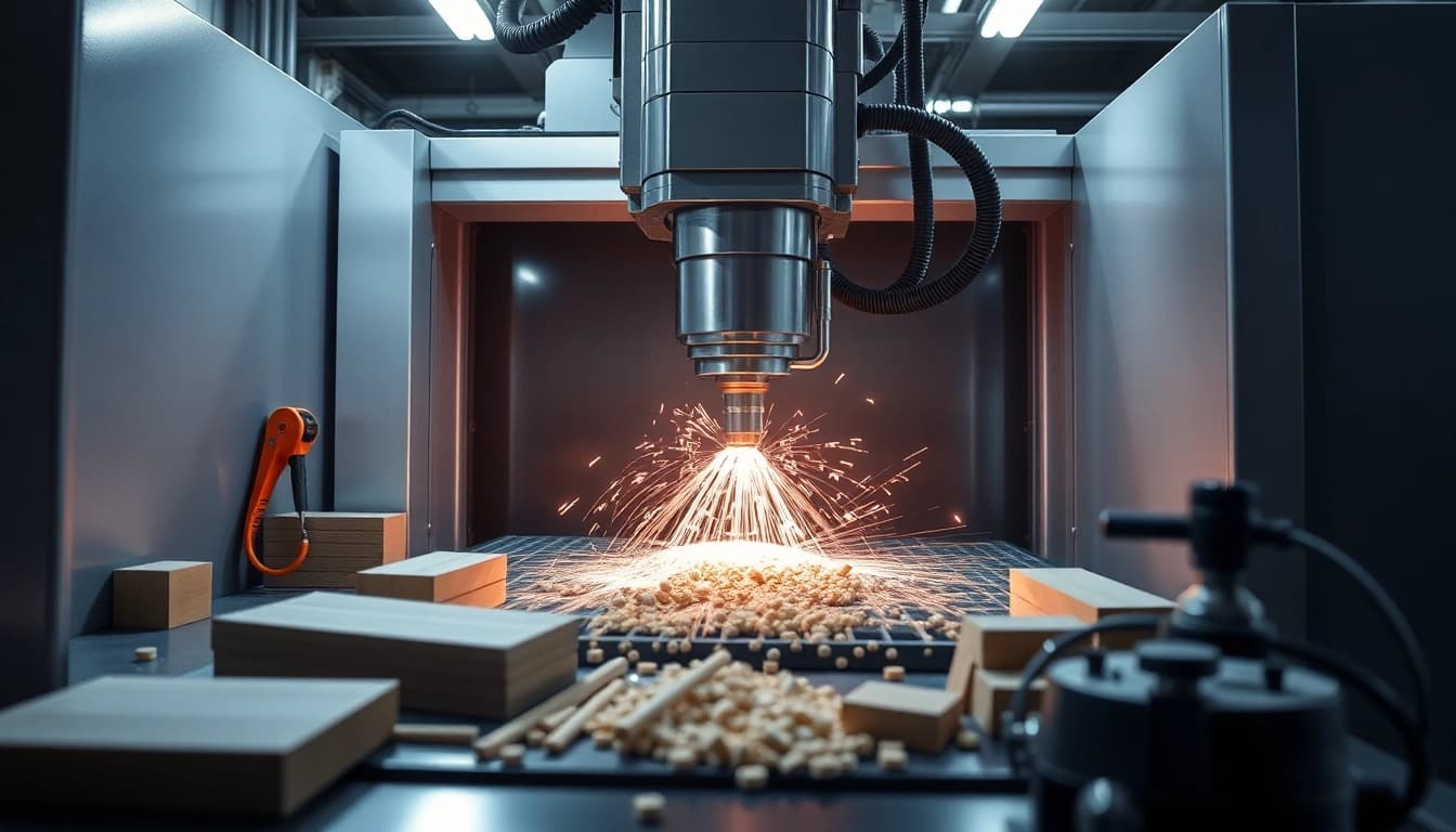 Felgen CNC Drehen München: Präzise CNC-Drehmaschine in Aktion, die Felgen mit höchster Genauigkeit bearbeitet.