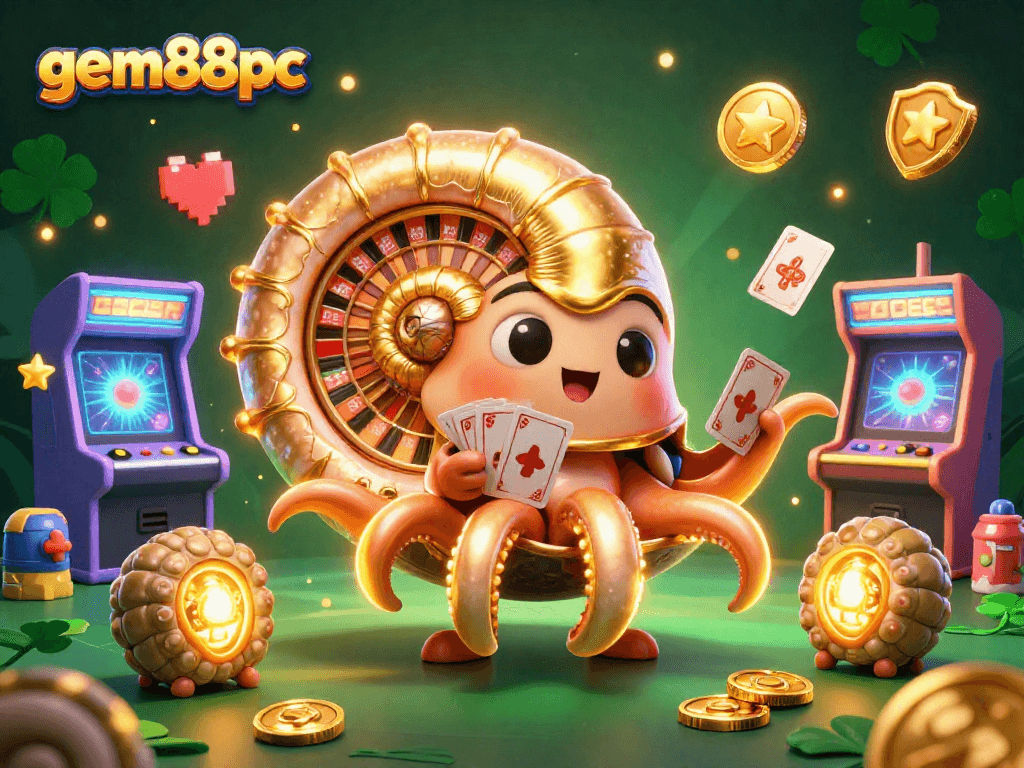 Win big with gem88pc at an exciting casino featuring colorful games and vibrant characters.