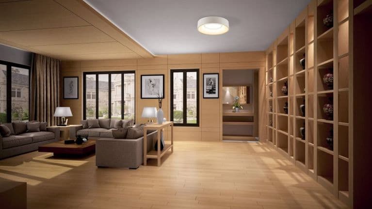 Lampe für niedrige Decke aus Naturmaterialien: Nachhaltigkeit trifft Design