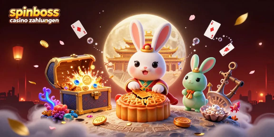 Spinboss Casino Zahlungen: Moonrabbit und Krypto-Casinos im Spiel, ein aufregendes Design.