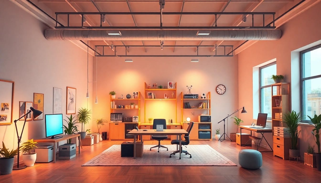 Das Animationsstudio mit modernen Geräten fördert kreative Projekte und neue Ideen.