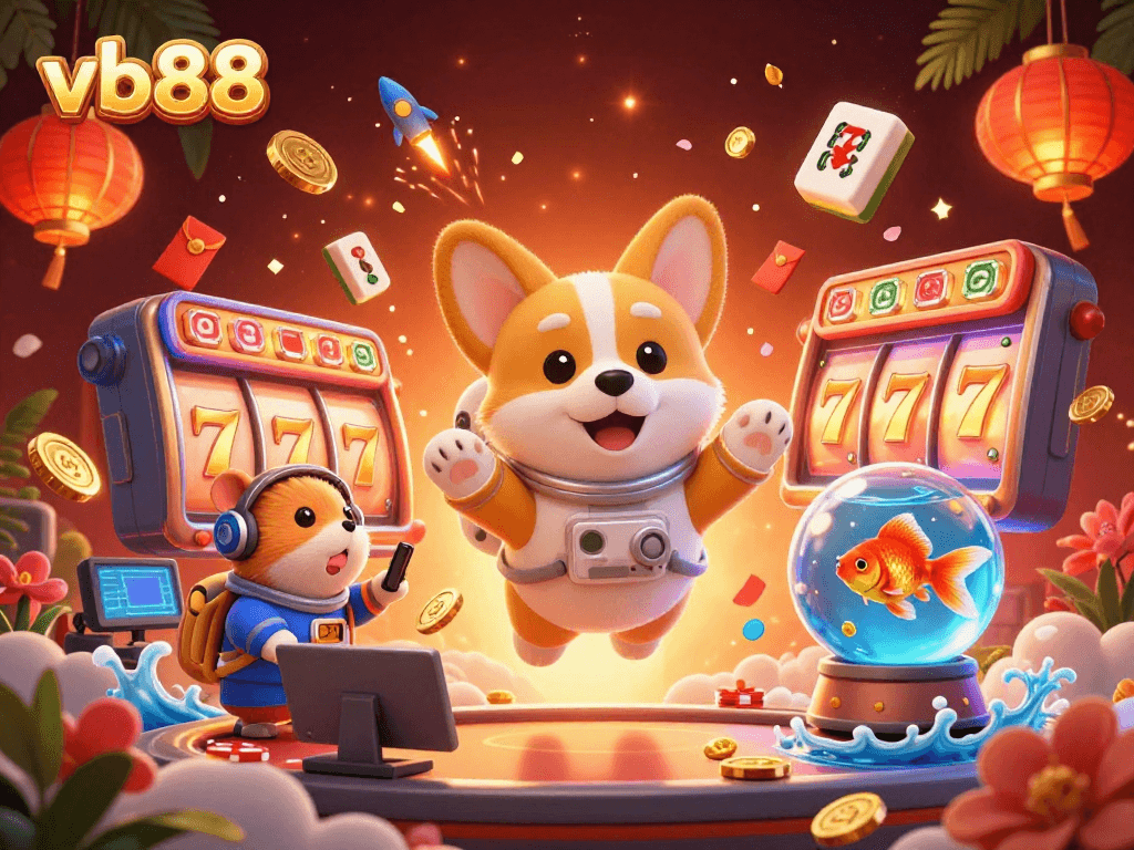 Experience vibrant casino action with vb88 featuring playful characters and dynamic games.