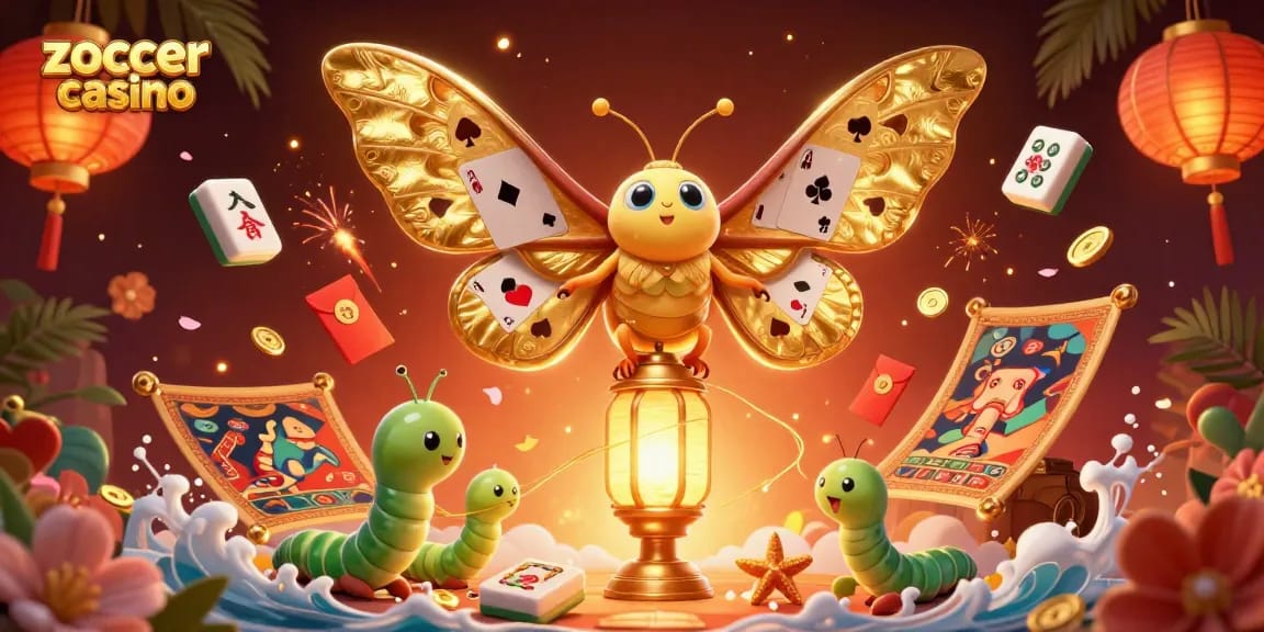 Zoccer casino offers dynamic gaming experiences with vibrant 3D illustrations showcasing game elements.