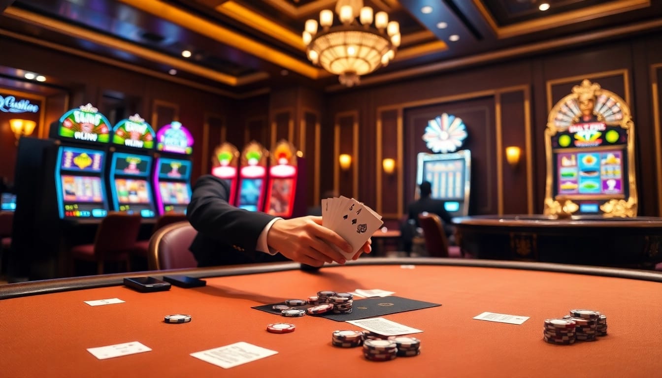 Experience excitement at QH88 with vibrant poker tables and thrilling slot machines.