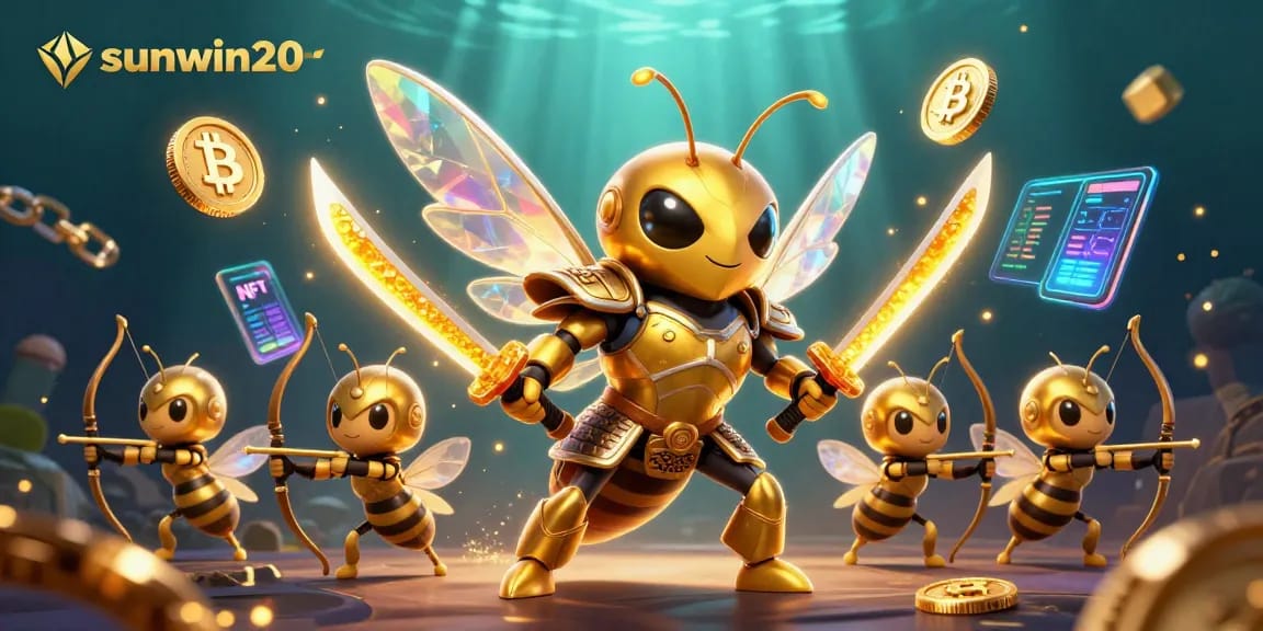Engage with sunwin20's vibrant gaming universe featuring NFTs, Bitcoin, and blockchain in a 3D carnival atmosphere.