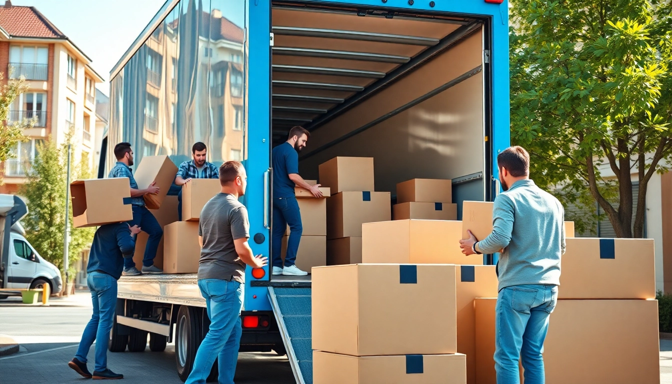 Umzugsunternehmen Worms: Efficient movers packing furniture into a truck in Worms.