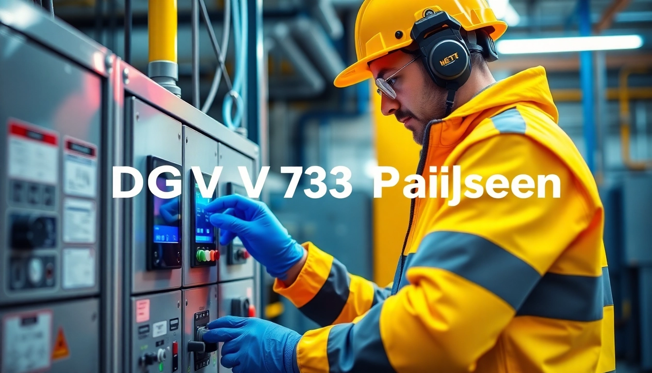 Technician conducting a DGUV V3 Prüfung to ensure electrical safety and compliance.
