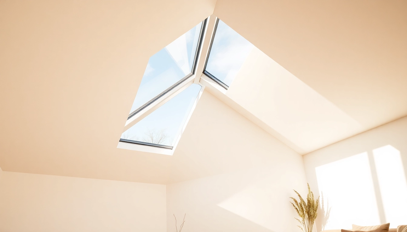 Helle Dachfenster in Münster, die für mehr Tageslicht in einem modernen Raum sorgen.