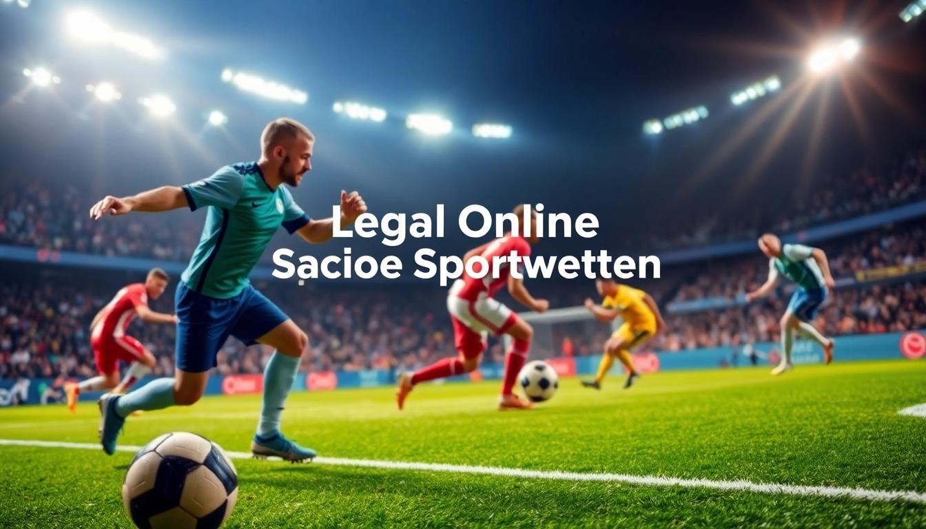 Entdecke legale Online Sportwetten in einem dynamischen und ansprechenden digitalen Umfeld, das spannende Sportereignisse zeigt.