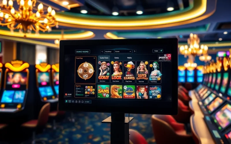 Entdecken Sie aufregende Spielautomaten und Spiele im besten online casino schweiz mit festlicher Atmosphäre und goldenen Akzenten.