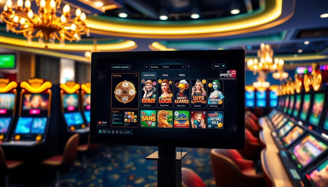 Entdecken Sie aufregende Spielautomaten und Spiele im besten online casino schweiz mit festlicher Atmosphäre und goldenen Akzenten.