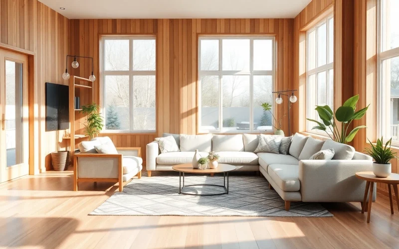 Entdecke kreative Raumgestaltung in einem modernen Wohnzimmer mit minimalistischen Möbeln und natürlichem Licht.