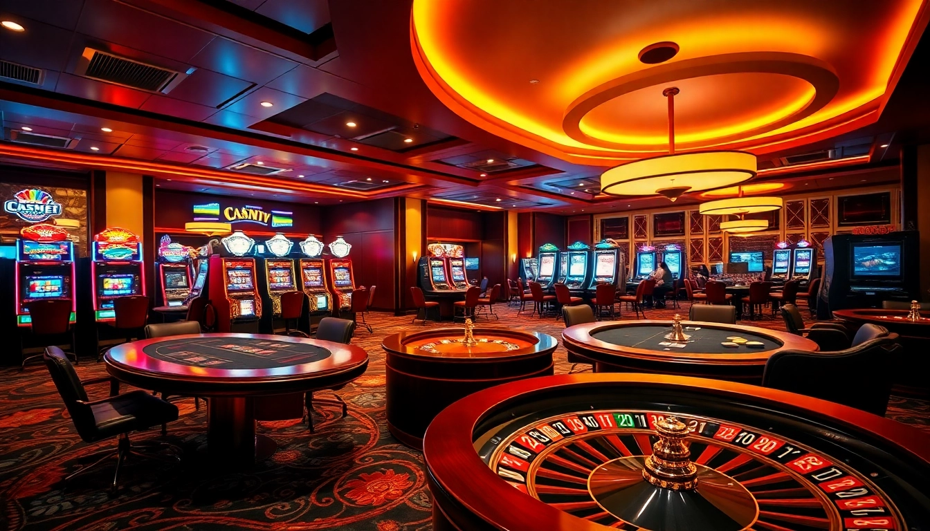 TG88 đăng nhập experience showcased with vibrant poker tables and exciting casino ambiance.