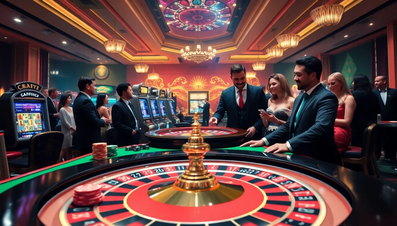 Experience the excitement of gambling at https://tr88.bio/ with vibrant casino visuals capturing thrilling action.