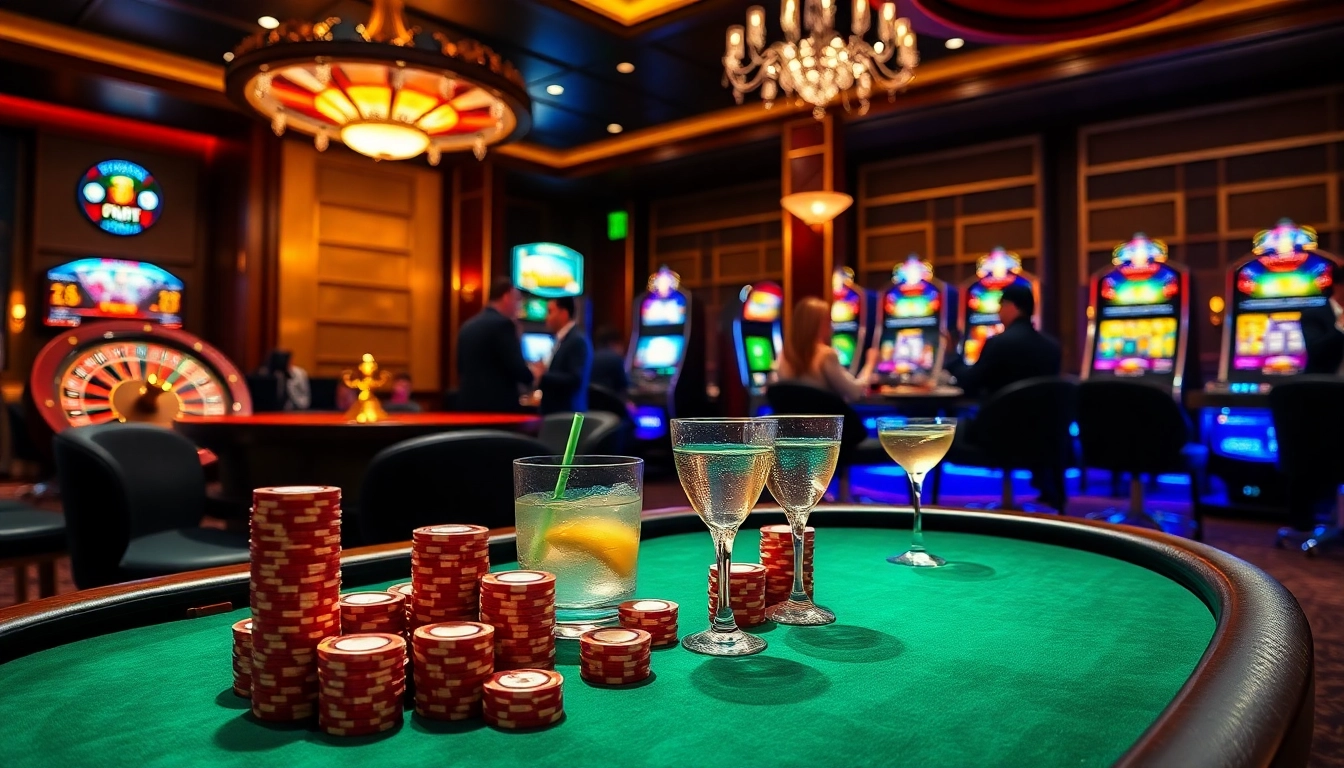 Players enjoying high-stakes poker at https://topclub.website/ in a luxurious casino setting.