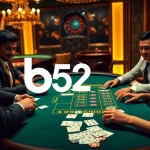 Players enjoying an exciting b52 poker game with vibrant chips and elegant ambiance.