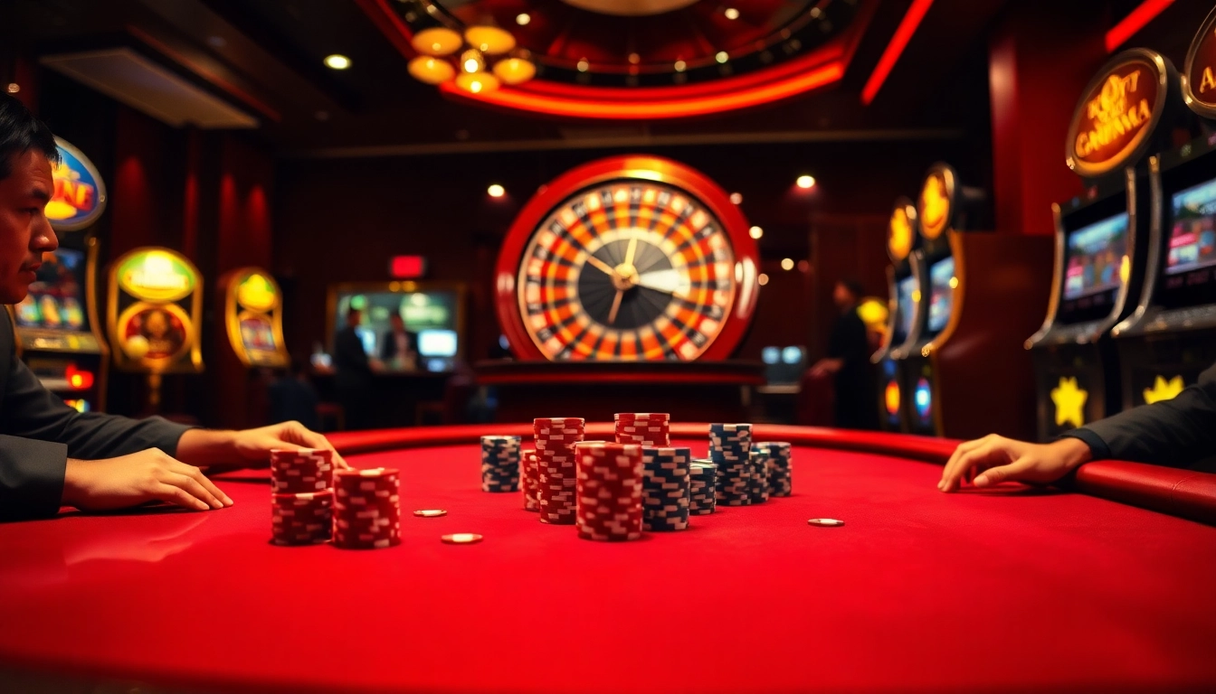 Experience the thrill of gambling at s8.com with exciting poker and roulette tables featuring vibrant colors.