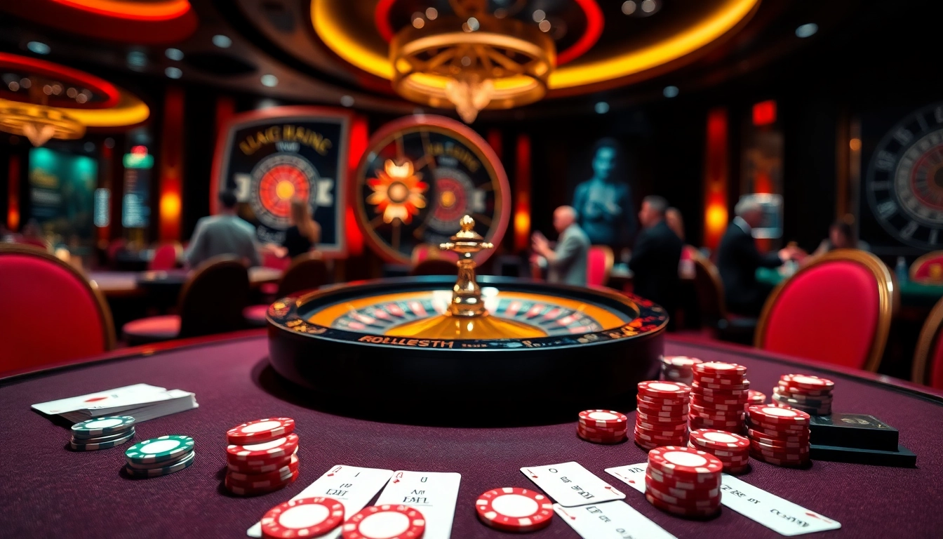 Exciting gaming environment for đăng ký shbet with vibrant tables and players in action.