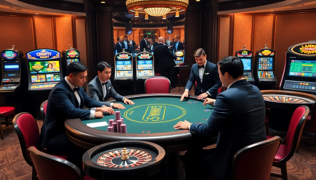 Experience the thrill of professional gambling at https://gk88.city/ with a vibrant casino scene featuring poker and roulette.