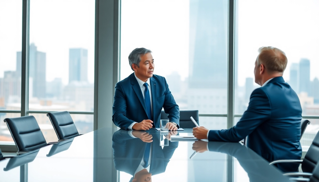 Headhunter Schweiz berät Kunden professionell in einem modernen Büroumfeld.