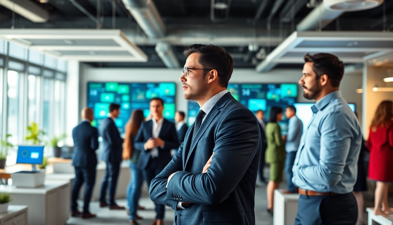 Headhunter Ingenieure in action, connecting candidates with top engineering firms in a vibrant office.